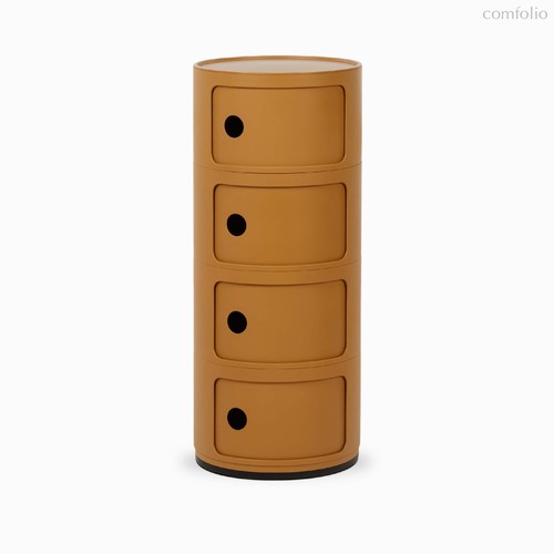 Тумба Componibili с 4 ящиками 32х77, цвет оранжевый - Cosmo