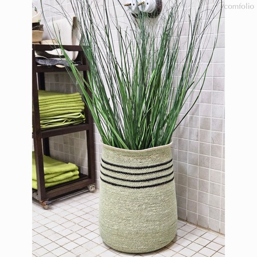 Ваза плетеная Line gray light - Covali