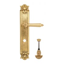 Дверная ручка Venezia Castello WC-4 на планке PL97 полированная латунь - Venezia Collezione