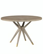 Бежевый обеденный стол из дуба Изабелла, цвет бежевый - Louvre Home