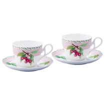 Набор чашек чайных с блюдцем Noritake Фруктовый сад 250 мл, 2 шт, розовый, п/к - Noritake