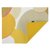 Cалфетка двухсторонняя под приборы из хлопка горчичного цвета с авторским принтом из коллекции Freak Fruit, 35х45 см - Tkano