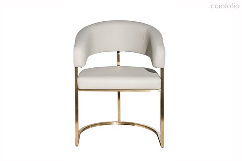 Стул экокожа св. серый/матовое золото 59,5x54x79см - Garda Decor