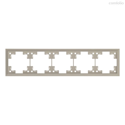 Пятиместная рамка классик 35950 LT, латте - Rikett