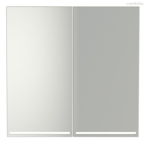 Клавиши для выключателя/переключателя двухклавишного с подсветкой, S70 сталь - Voltum