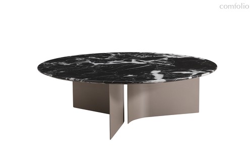 Стол журнальный черный d95x30см - Garda Decor