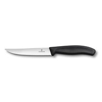 Нож для стейка 12 см черная ручка Victorinox - Victorinox