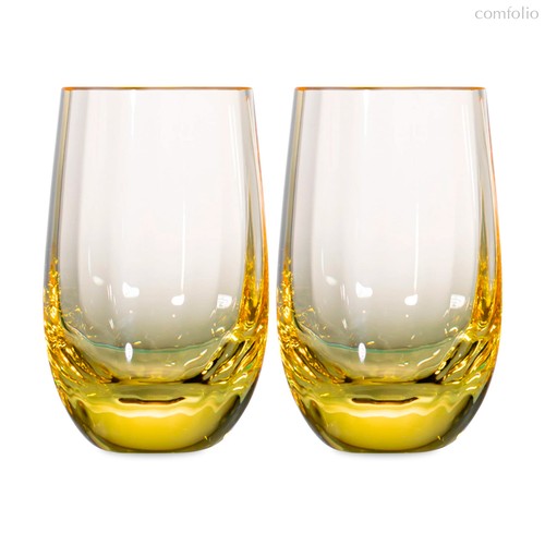 Набор стопок для водки Moser Оптик 80 мл, 2 шт, желтый, п/к - Moser