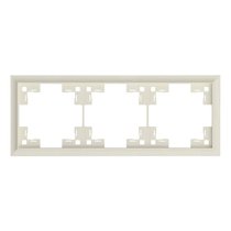 Трехместная рамка классик 35930 MC, кремовый сатин - Rikett