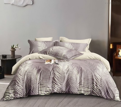 Комплект постельного белья CA-7-757 Дуэт Сатин печатный с наволочками 70х70х2шт.+ 50х70х2шт. - АльВиТек