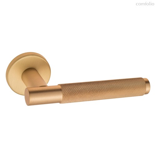 Дверная ручка на круглом основании Fratelli Cattini UNA X 7.7-SB матовое золото - Fratelli Cattini