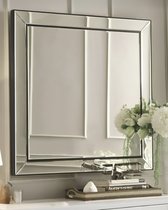 Настенное зеркало в раме Бринкли, цвет черный - Louvre Home