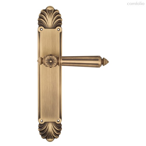 Дверная ручка Venezia Castello на планке PL87 матовая бронза - Venezia Collezione