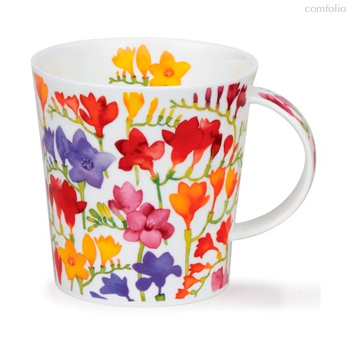 Кружка для чая и кофе Dunoon Цветы и бабочки Кернгорм 480 мл, фарфор костяной - Dunoon