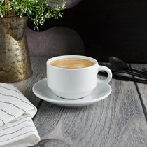 Чайная пара 240 мл d 9,2 см h6,3 см белая фарфор Glory Stackable P.L. Proff Cuisine - P.L. Proff Cuisine