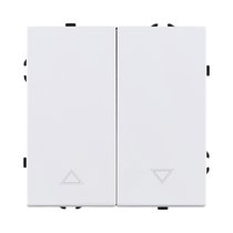 Механизм управления жалюзи 2-клавишный, белый матовый Kollinger Eclipse EC-013WH - Kollinger