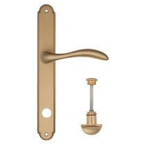 Дверная ручка на планке Fratelli Cattini "LUCCIA" WC-2 PL01-BS матовая латунь - Fratelli Cattini