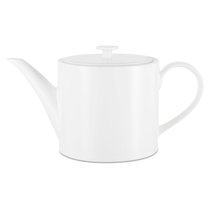 Чайник цилиндрический Dibbern Белый декор 1,3 л, фарфор костяной - Dibbern