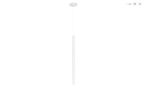 LED Uno светильник встраиваемый, 5Вт, D26хH500 мм, корпус белый RAL9003, основание белое RAL9003, 400Лм, 28°, 3000К, IP20, Ra80, белый провод L=2м, блок питания в комплекте - Donolux