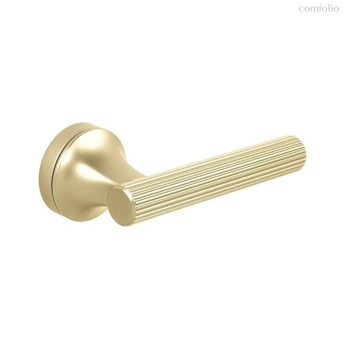 Дверная ручка KNURLINGS OXO STRIPED, в полоску PC35 матовое золото полимер - Cebi