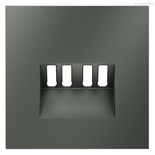 Накладка для розетки акустической 4-местной , S70 титан - Voltum