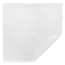 Салфетка сервировочная классическая белого цвета из хлопка из коллекции Essential, 53х53 см - Tkano