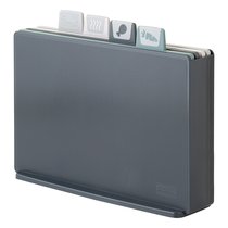 Набор из 4-х разделочных досок с держателем Cut&Store, графит - Smart Solutions