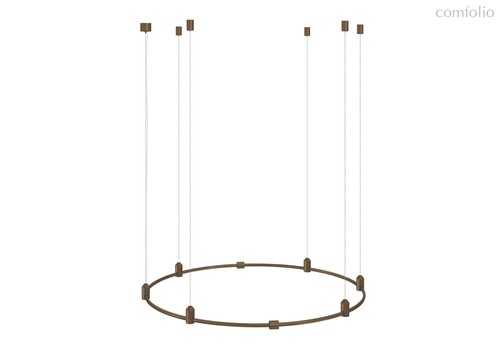 Magnet Modular System «CODE 1.2», D800хH95-3000 мм (высота регулируется), DC24V, подвесное круглое основание для модульных светильников, темная бронза, блок питания в комплект не входит - Donolux