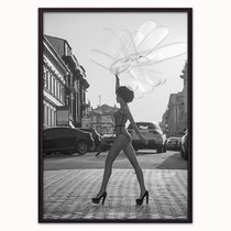 Девушка с шариками, 40x60 см - Dom Korleone