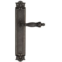 Дверная ручка Venezia Olimpo на планке PL97 античное серебро - Venezia Collezione