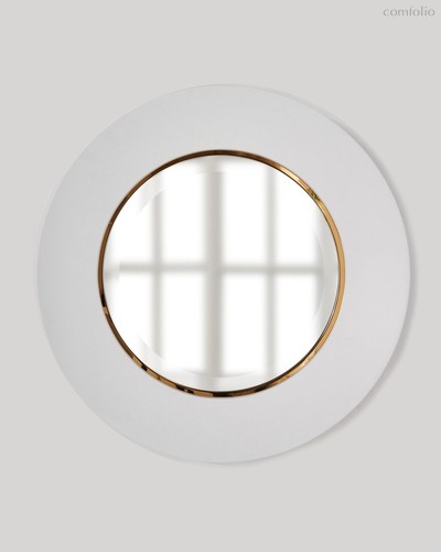 Белое настенное зеркало Портердейл, цвет белый - Louvre Home