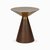 Кофейный столик Vaso Gold диаметр 49, цвет золотой/коричневый - Cosmo