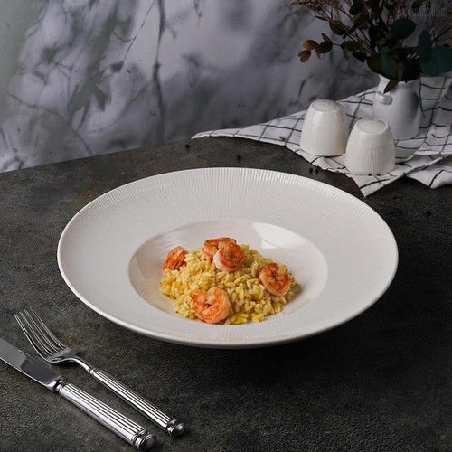 Тарелка глубокая 500 мл d 31 см h6,5 см для пасты Neo Silk 6шт., цвет белый - Noble