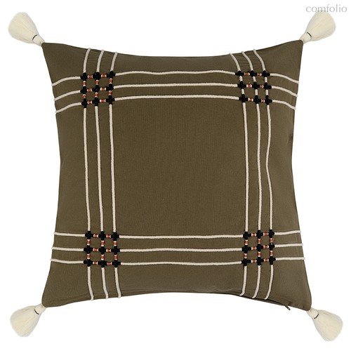 Чехол на подушку Nomad grid из коллекции Ethnic, 45х45 см - Tkano