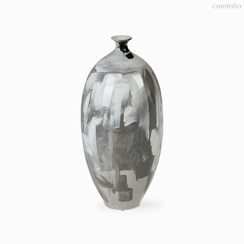 Ваза Denyse Lofty высота 44, цвет белый/черный - Cosmo