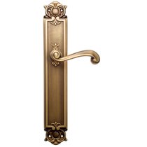 Дверная ручка Venezia Carnevale на планке PL97 матовая бронза - Venezia Collezione