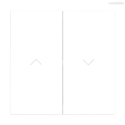 Клавиши для выключателя жалюзи, S70 белый матовый - Voltum