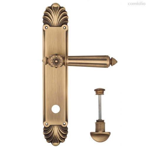 Дверная ручка Venezia Castello WC-2 на планке PL87 матовая бронза - Venezia Collezione