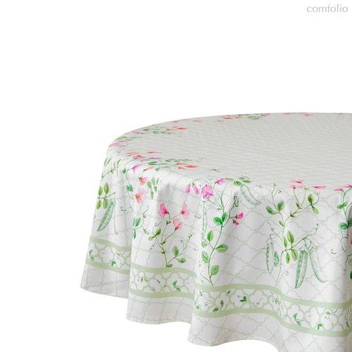 Скатерть круглая Mix&Match Home Душистый горошек 168 см, хлопок, п/к - Mix&Match