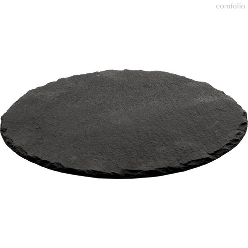 Блюдо для подачи 30x0,5 см круглое черное сланец - P.L. Proff Cuisine