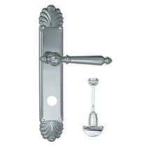 Дверная ручка Venezia Pellestrina WC-2 на планке PL87 полированный хром