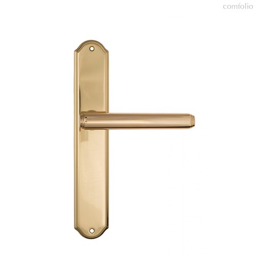 Дверная ручка Venezia Exa на планке PL02 полированная латунь - Venezia Collezione