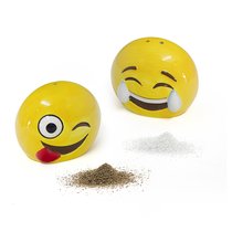 Солонка и перечница Emoji, цвет желтый - Balvi