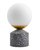 Настольная лампа с основанием из терраццо Сурья, цвет серый - Louvre Home