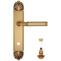 Дверная ручка Venezia Mosca WC-4 на планке PL87 французское золото - Venezia Collezione