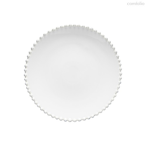 Тарелка круглая Pearl White PEP282-WHI(PEP282-02202F), цвет белый, 28 см - Costa Nova