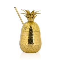 Стакан для коктейля "Ананас" 650 мл нерж. золотой цвет P.L.- Barbossa - P.L. Proff Cuisine
