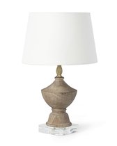 Деревянная настольная лампа Беатрикс, цвет бежевый - Louvre Home