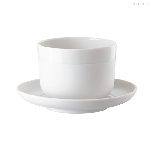 Чашка для эспрессо с блюдцем Rosenthal Капелло 210 мл, фарфор, белая - Rosenthal