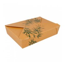 Ланч-бокс картонный Feel Green 19,7*14*4,6 см, СВЧ, 50 шт/уп, Garcia de PouИспания - Garcia De Pou